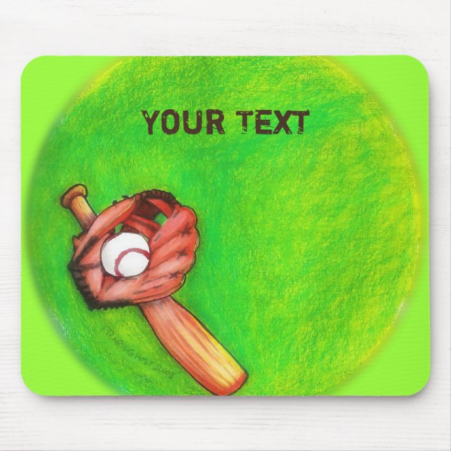 Baseball Mousepad Musmatta (Framsidan)