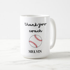 Baseball Mugg for Sports Coach, Tack Gift