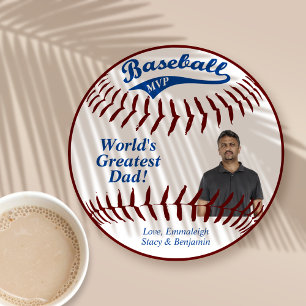 Baseball MVP Anpassningsbar Fars dag Julkort