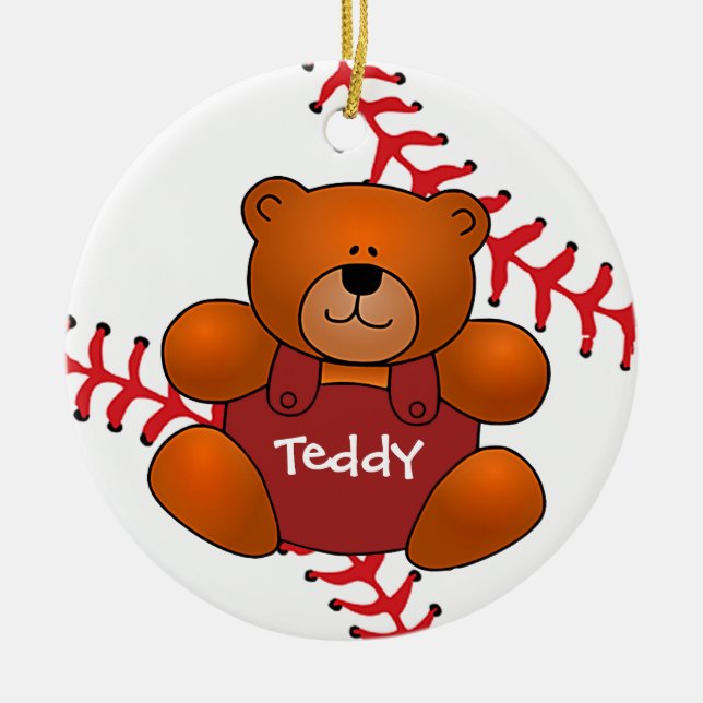Baseball Nalle Ornament (Framsidan)