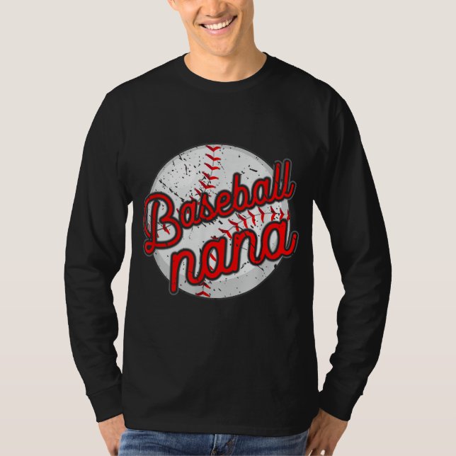 Baseball Nana Baseball Player Grandmoder Mor T Shirt (Framsida)