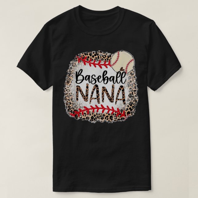 Baseball Nana Grandma Women Chrismas Moher's Day G T Shirt (Design framsida)