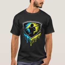 Baseball: Neon Drip Slagare Sköld Emblem