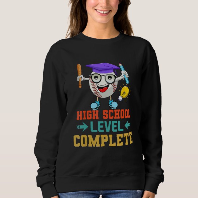 Baseball Nerd High School Level Complete 2023 Grad T Shirt (Framsida)