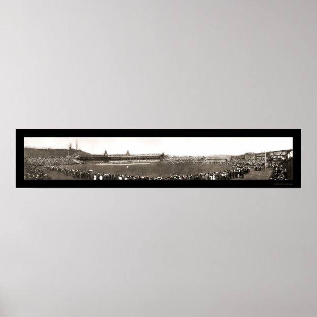 Baseball New York mot Pittsburgh Photo 1905 Poster (Framsidan)