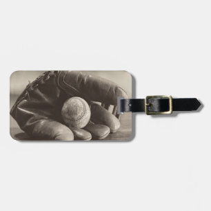 Baseball Nostalgia - Mitt och Baseball Bagagebricka
