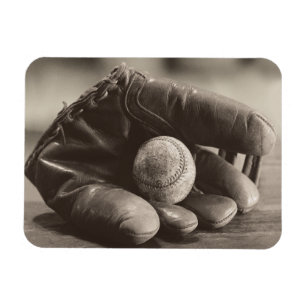 Baseball Nostalgia - Mitt och Baseball Magnet