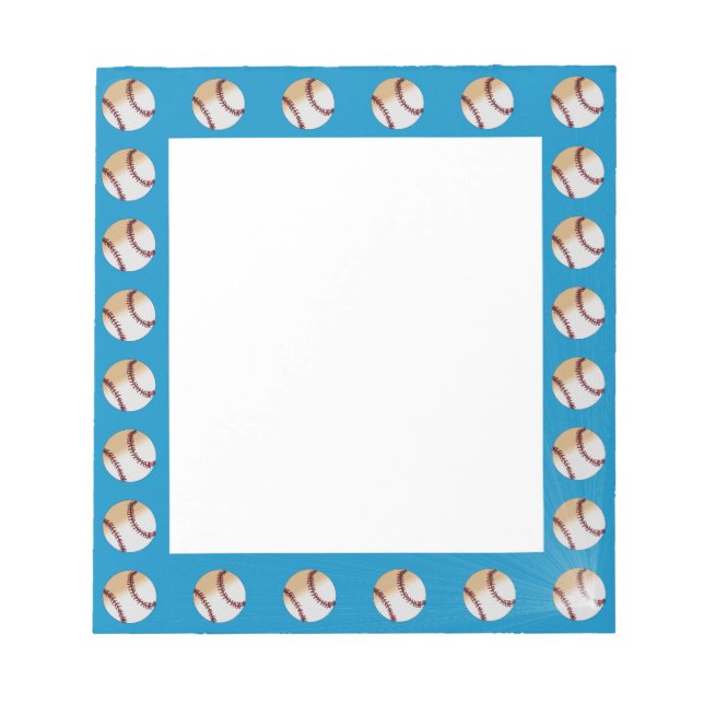 Baseball Note Pad Anteckningsblock (Framsida)