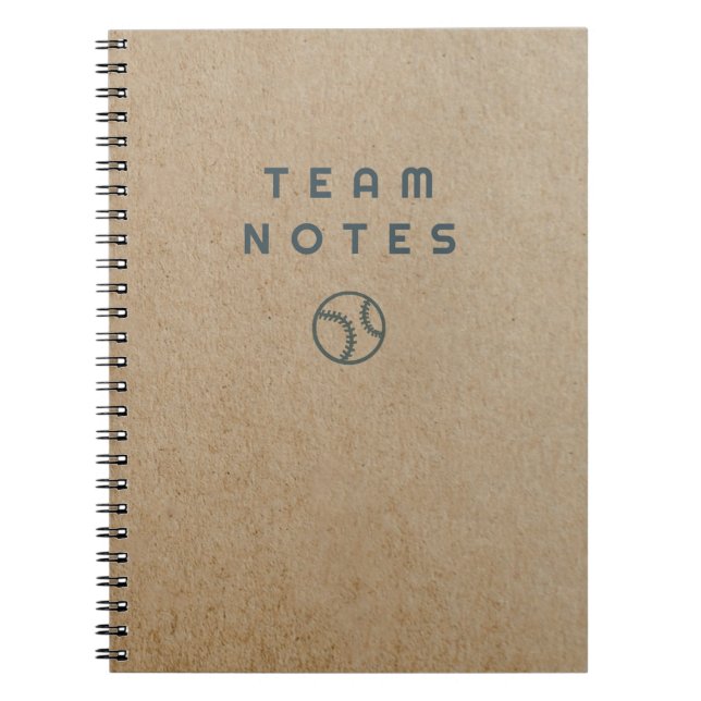 Baseball Notes- for Coaches, Players & Fans Anteckningsbok (Framsidan)