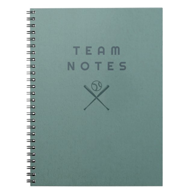 Baseball Notes- for Coaches, Players & Fans Anteckningsbok (Framsidan)