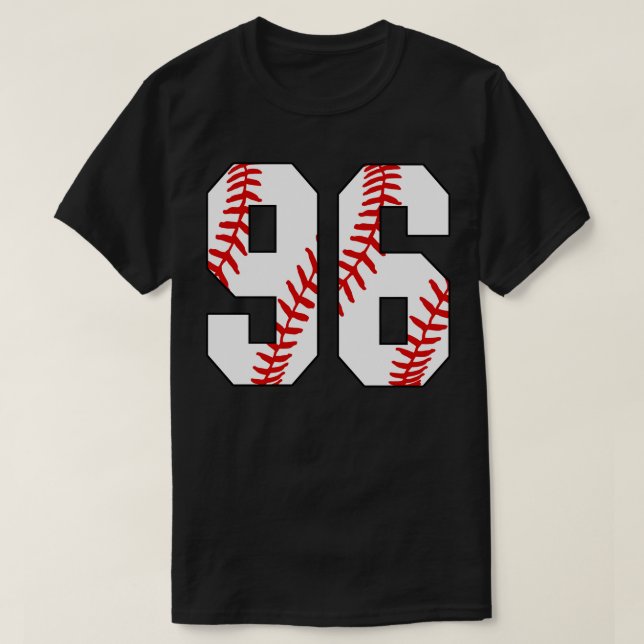 Baseball Number 96 96 Baseball Jersey Favorite Pl T Shirt (Design framsida)
