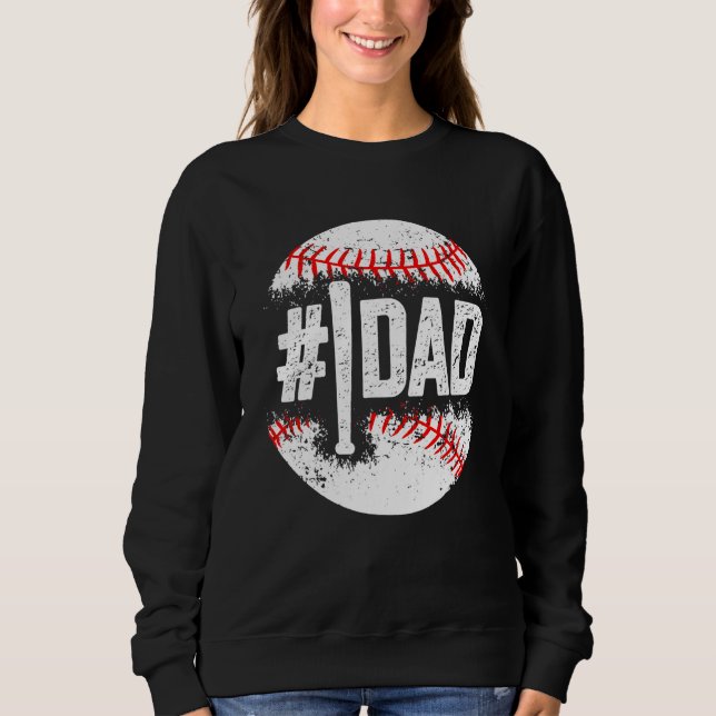 Baseball Number One Daddy Son Baseball Father's Da T Shirt (Framsida)