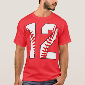 Baseball nummer 12 12 Baseball Jersey Favorite Pl T Shirt