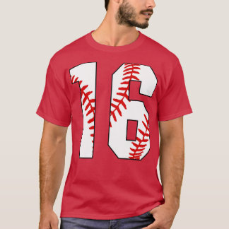 Baseball nummer 16 16 Baseball Jersey Favorite Pl T Shirt
