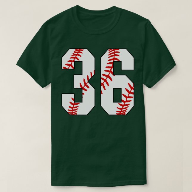 Baseball nummer 36 36 Baseball Jersey Favorite Pl T Shirt (Design framsida)