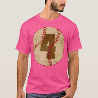 Baseball nummer 4 Vintage T Shirt