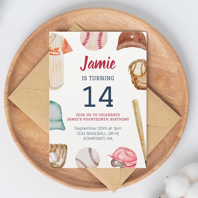 Baseball oavsett ålder inbjudningar (Skapare uppladdad)