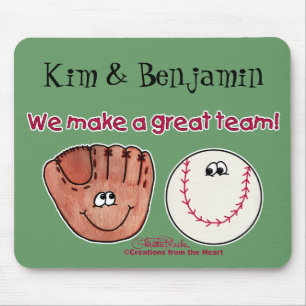 Baseball och Baseball Glove Team Musmatta