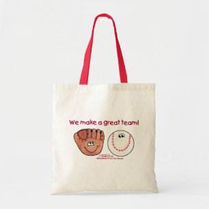 Baseball och Baseball Glove Team Tygkasse