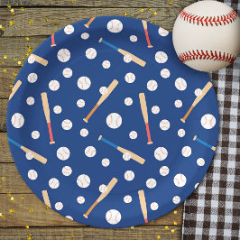 Baseball och Fladdermus Sports Mönster Födelsedags