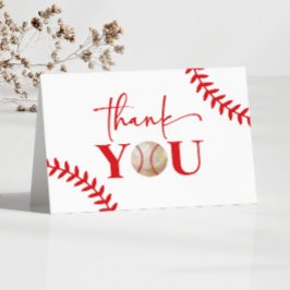 Baseball Oh Boy Red Blue White Baby Shower Tack Kort