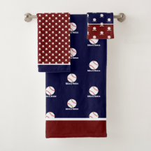 Baseball on Navy Blue Maroon Namn Sport Room Boys