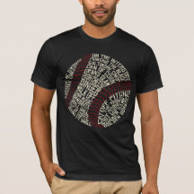 Baseball Ord Art Typografi