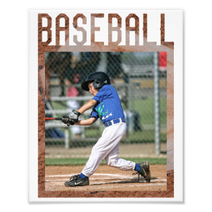 Baseball Ord-bakgrund..Baseball Fläkt Fototryck