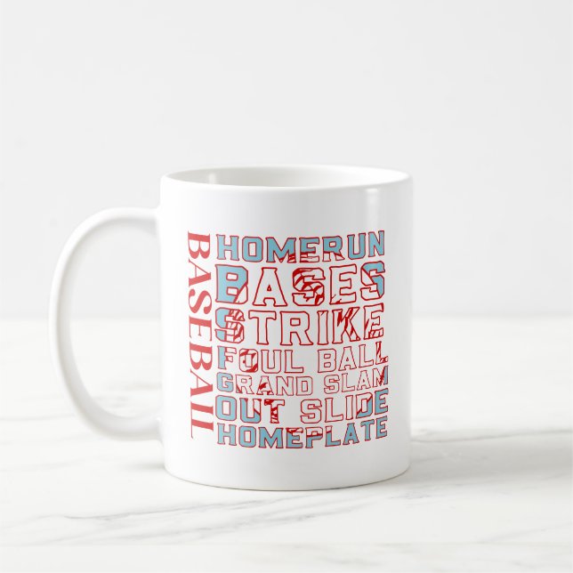 Baseball Ord-kaffe Mugg (Vänster)