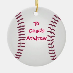 Baseball Ornament Personlig för Coach eller Player