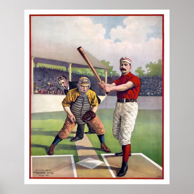BASEBALL på HEMPLAT 1895 Poster (Framsidan)