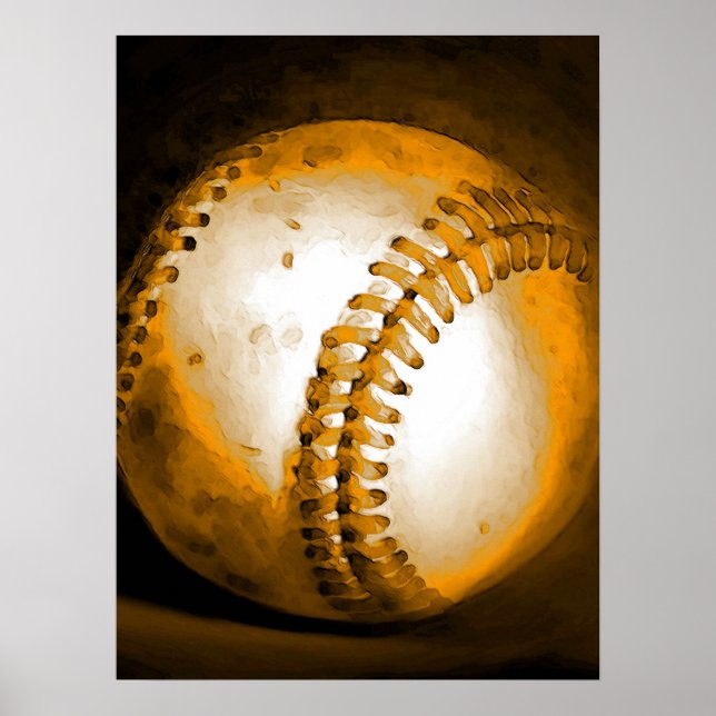 Baseball Painting-teckning Poster (Framsidan)