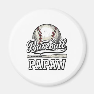 Baseball Papaw Vintage Gravyr T-Shirt Design_1 Magnet