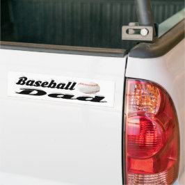 Baseball Pappa Bumper Sticker Bildekal