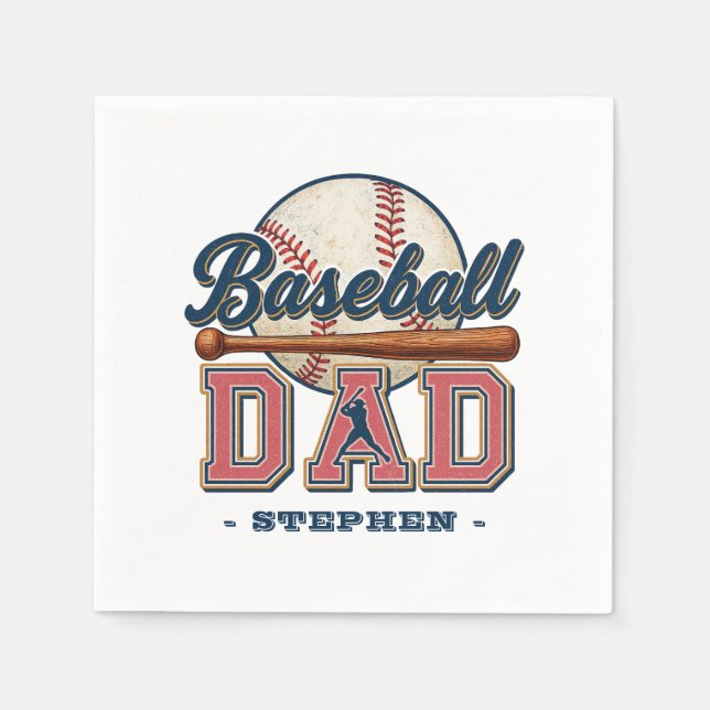 Baseball Pappa - Classic Pappersservett (Framsidan)