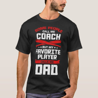 Baseball Pappa Coach Gift T Shirt