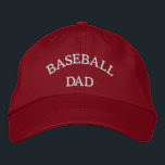 Baseball Pappa Embroized Hat Broderad Keps<br><div class="desc">En röd (eller någon färg) broderad hatt med texten Baseball Pappa..</div>