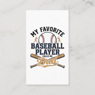 Baseball Pappa Favoritspelare Vintage Skjorta Desi Visitkort