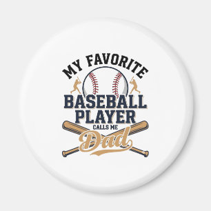 Baseball Pappa Favoritspelare Vintage T-Shirt Desi Magnet