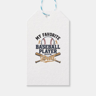 Baseball Pappa Favoritspelare Vintage T-Shirt Desi Presentetikett