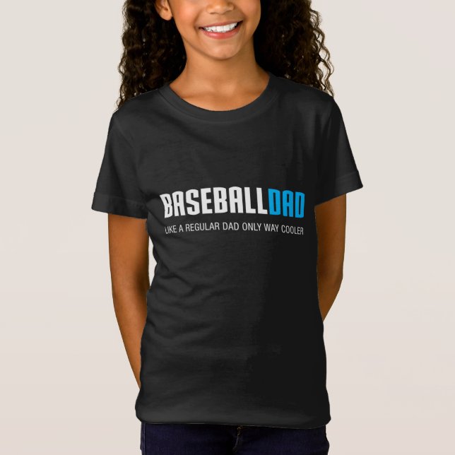 Baseball Pappa Funny Cute Fars dag Gift T Shirt (Framsida)