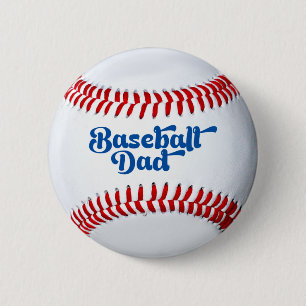 Baseball Pappa Gift Button Knapp