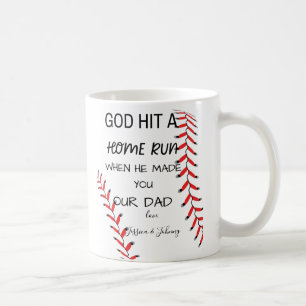 Baseball pappa Gud slå springa när han gjorde dig Kaffemugg