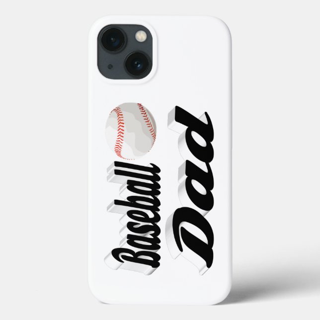 Baseball Pappa iPhone-fodral (Baksida)