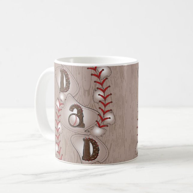Baseball Pappa Kaffemugg (Framsida vänster)