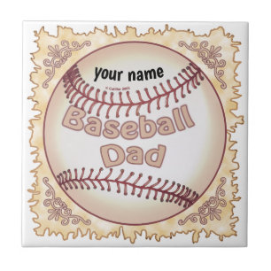 Baseball Pappa Kakelplatta