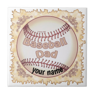 Baseball Pappa Kakelplatta