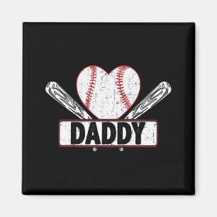 Baseball pappa Matching Family Softball Baseball L Magnet
