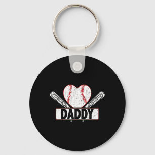 Baseball pappa Matching Family Softball Baseball L Nyckelring