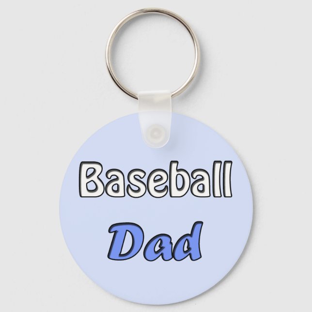 Baseball Pappa Nyckelring (Framsida)
